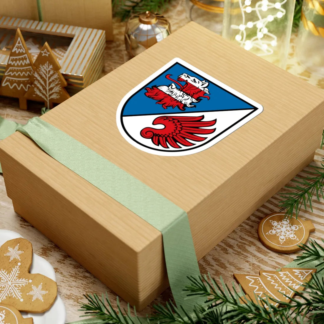 Wappen Goennern (Germany) (Coat of Arms) STICKER Vinyl Kiss-Cut Decal - The Sticker Space