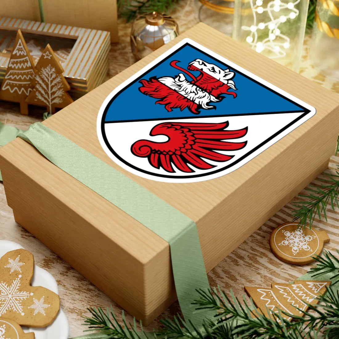 Wappen Goennern (Germany) (Coat of Arms) STICKER Vinyl Kiss-Cut Decal - The Sticker Space