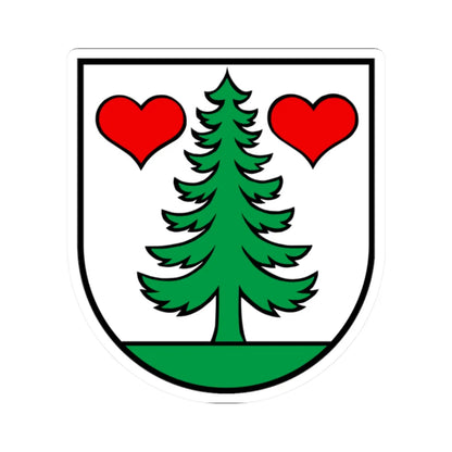 Wappen Gontenschwil (Switzerland) (Coat of Arms) STICKER Vinyl Kiss-Cut Decal 2 Inch White - The Sticker Space