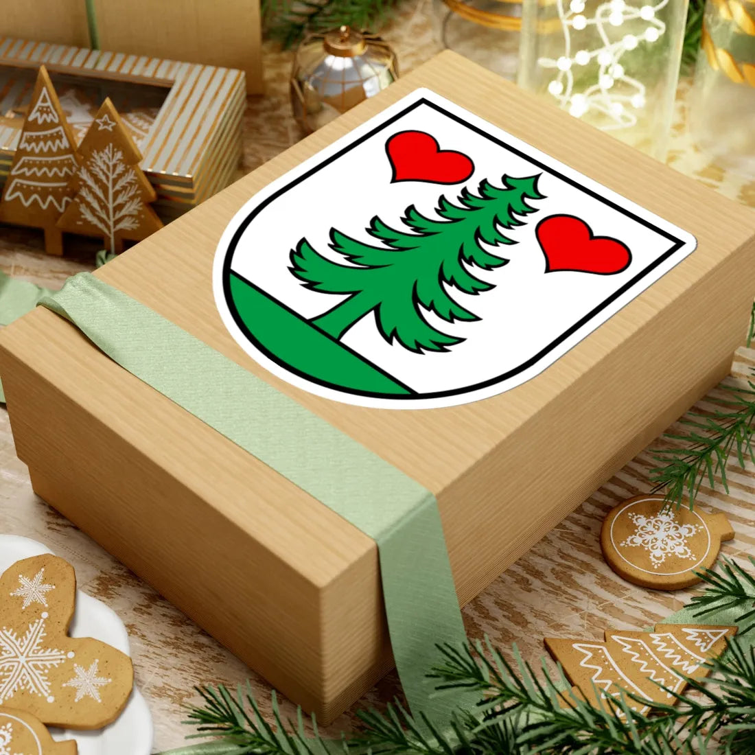 Wappen Gontenschwil (Switzerland) (Coat of Arms) STICKER Vinyl Kiss-Cut Decal - The Sticker Space