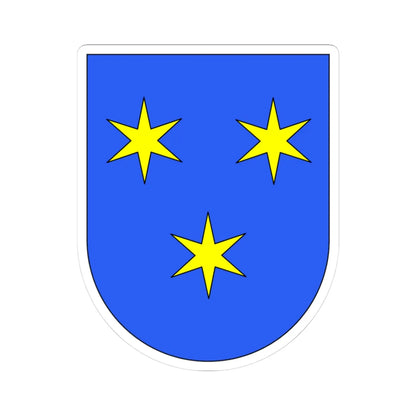 Wappen Grafschaft Sargans (Switzerland) (Coat of Arms) STICKER Vinyl Kiss-Cut Decal 3 Inch White - The Sticker Space