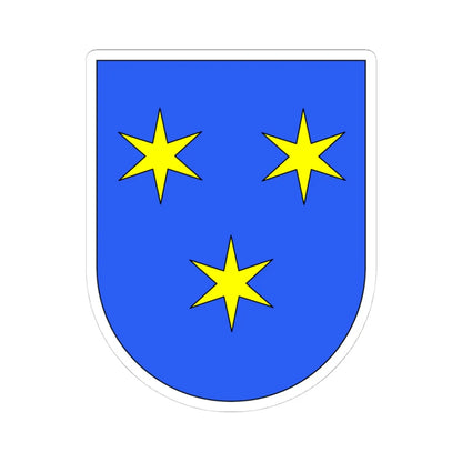 Wappen Grafschaft Sargans (Switzerland) (Coat of Arms) STICKER Vinyl Kiss-Cut Decal 4 Inch White - The Sticker Space