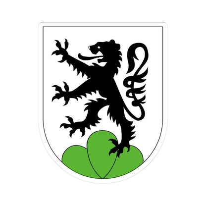 Wappen Grasburg (Switzerland) (Coat of Arms) STICKER Vinyl Kiss-Cut Decal 3 Inch White - The Sticker Space
