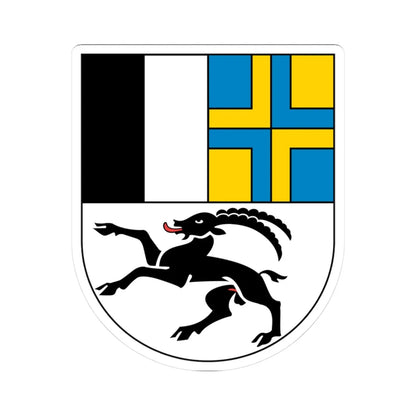 Wappen Graubünden matt (Switzerland) (Coat of Arms) STICKER Vinyl Kiss-Cut Decal 3 Inch White - The Sticker Space