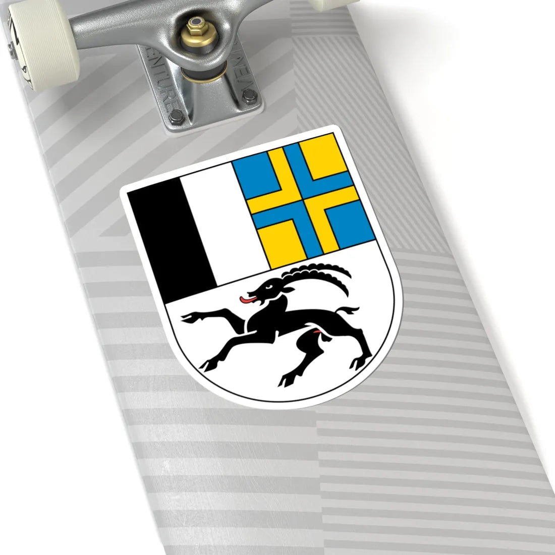 Wappen Graubünden matt (Switzerland) (Coat of Arms) STICKER Vinyl Kiss-Cut Decal - The Sticker Space