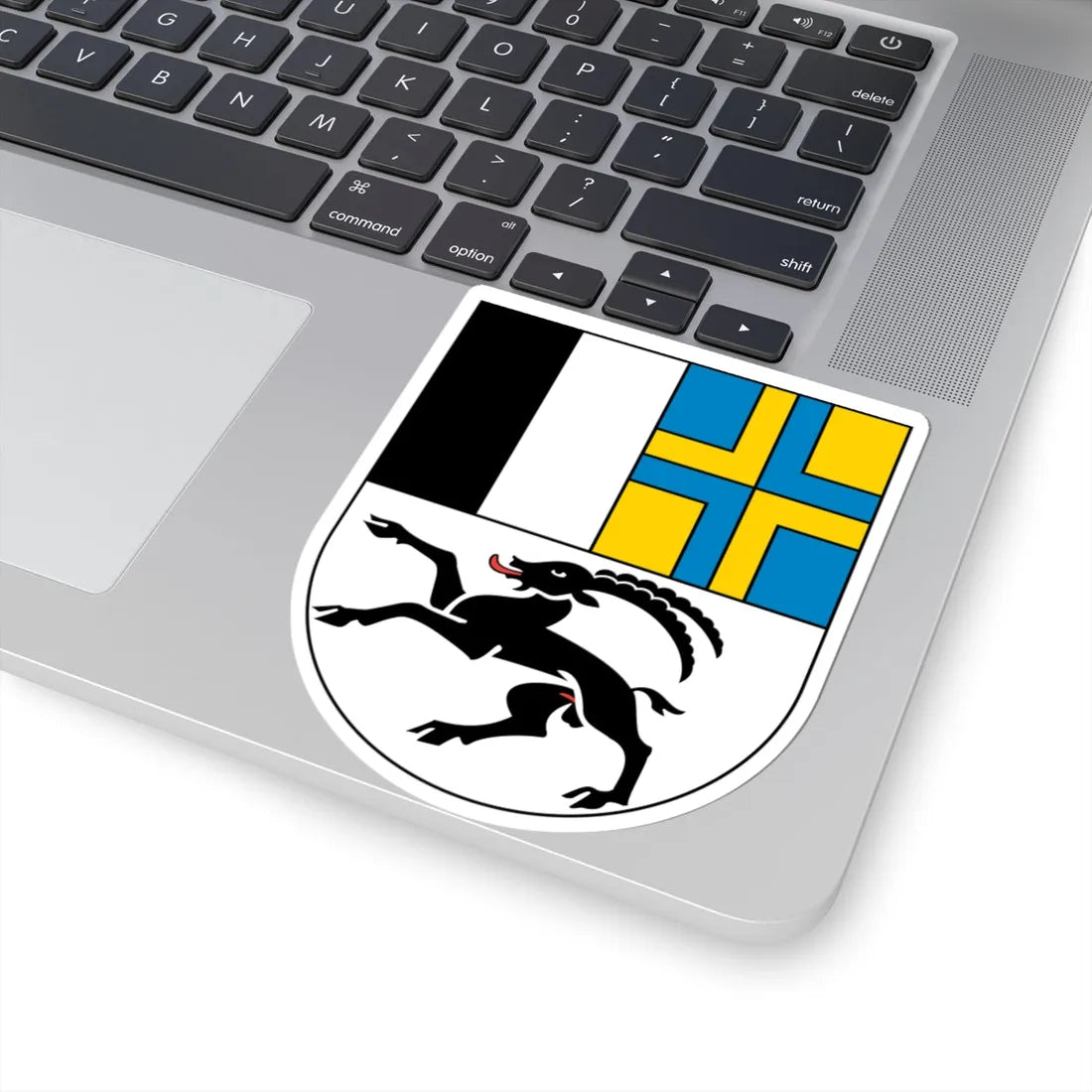 Wappen Graubünden matt (Switzerland) (Coat of Arms) STICKER Vinyl Kiss-Cut Decal - The Sticker Space