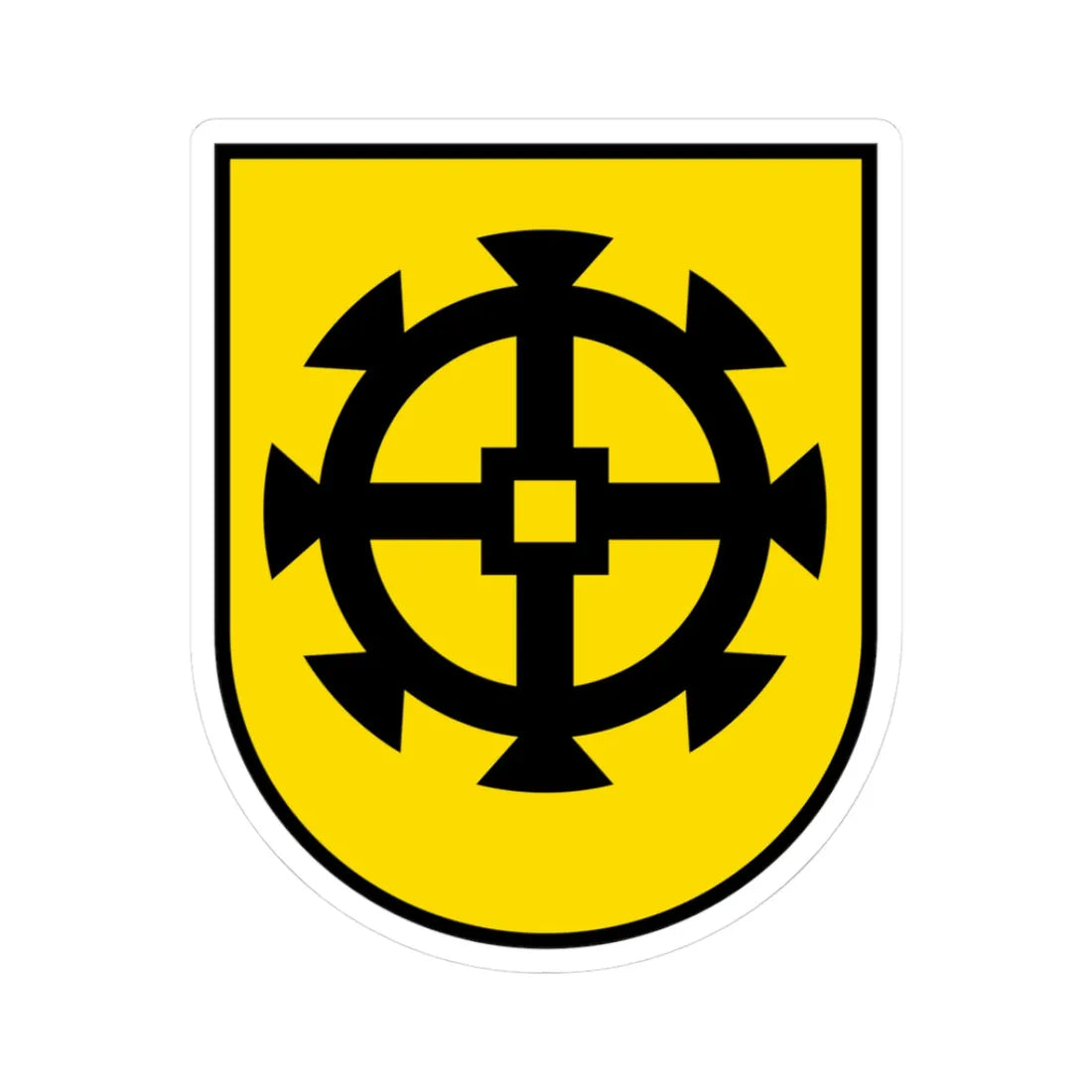 Wappen Greng (Switzerland) (Coat of Arms) STICKER Vinyl Kiss-Cut Decal 3 Inch White - The Sticker Space