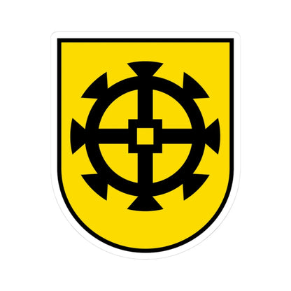 Wappen Greng (Switzerland) (Coat of Arms) STICKER Vinyl Kiss-Cut Decal 3 Inch White - The Sticker Space