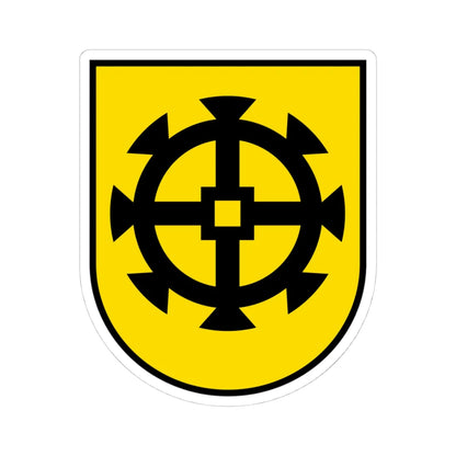 Wappen Greng (Switzerland) (Coat of Arms) STICKER Vinyl Kiss-Cut Decal 4 Inch White - The Sticker Space