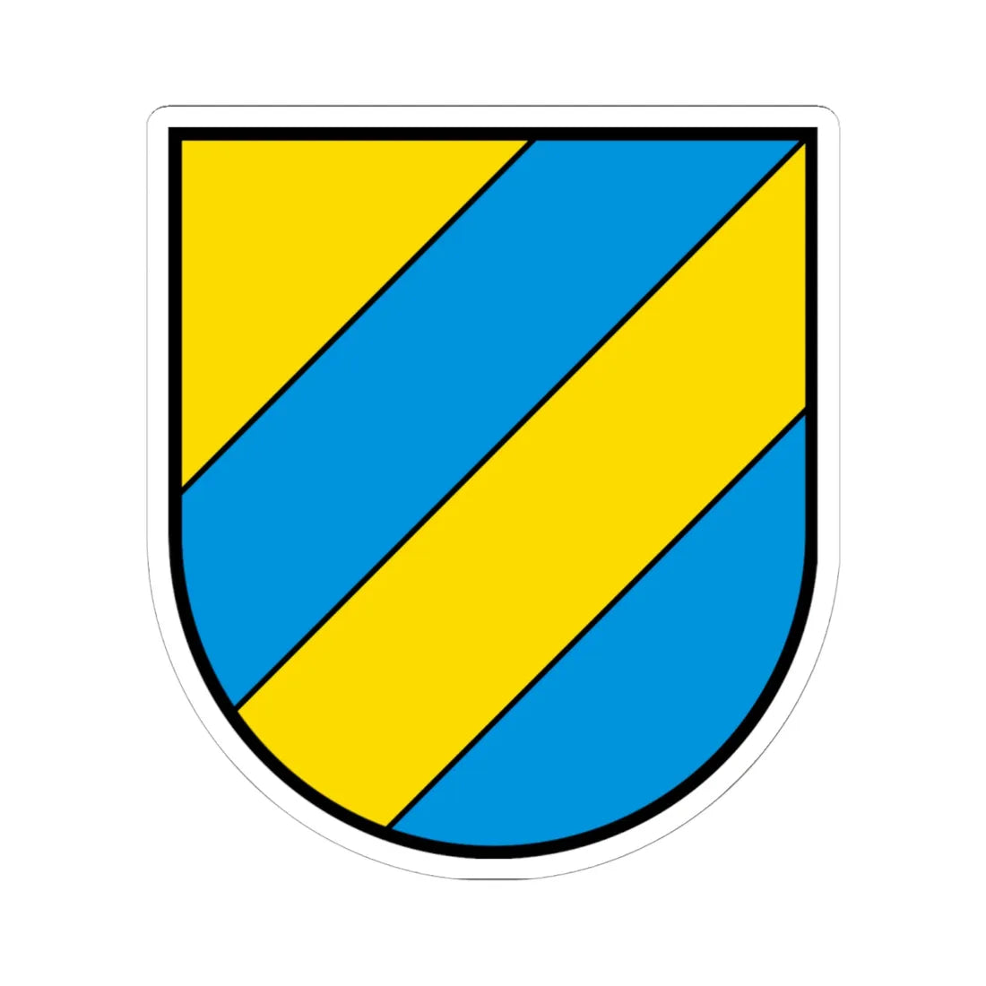 Wappen Gränichen AG (Switzerland) (Coat of Arms) STICKER Vinyl Kiss-Cut Decal 6 Inch White - The Sticker Space