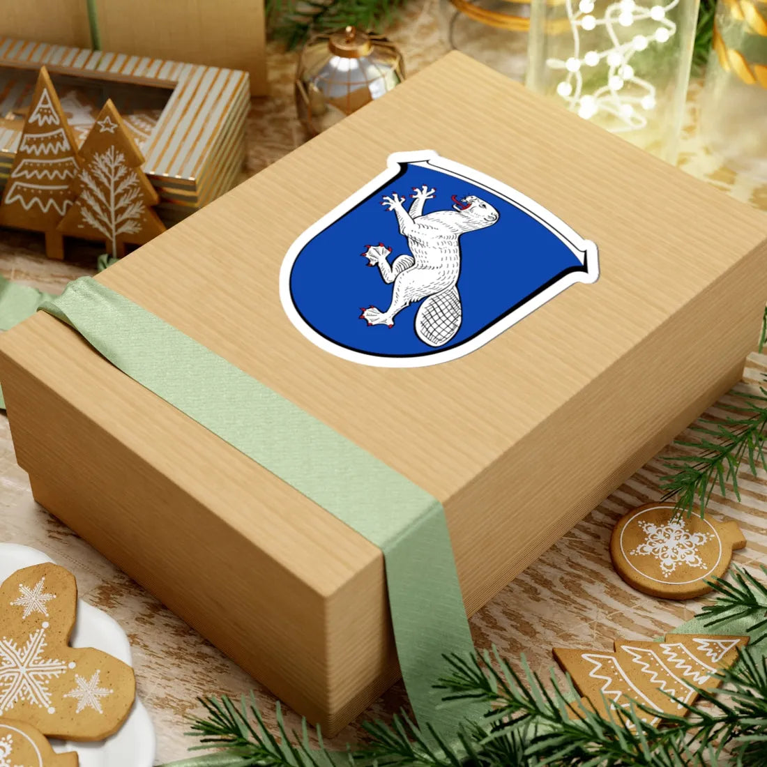 Wappen Groß-Bieberau (Germany) (Coat of Arms) STICKER Vinyl Kiss-Cut Decal - The Sticker Space