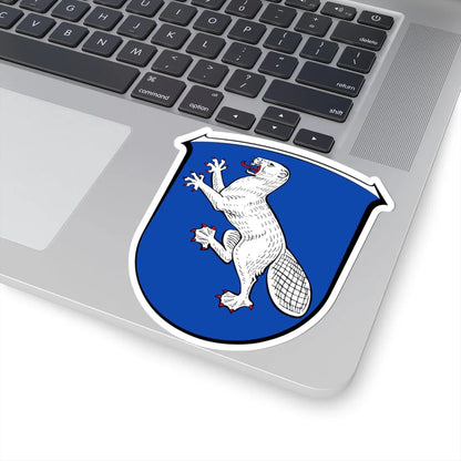 Wappen Groß-Bieberau (Germany) (Coat of Arms) STICKER Vinyl Kiss-Cut Decal - The Sticker Space