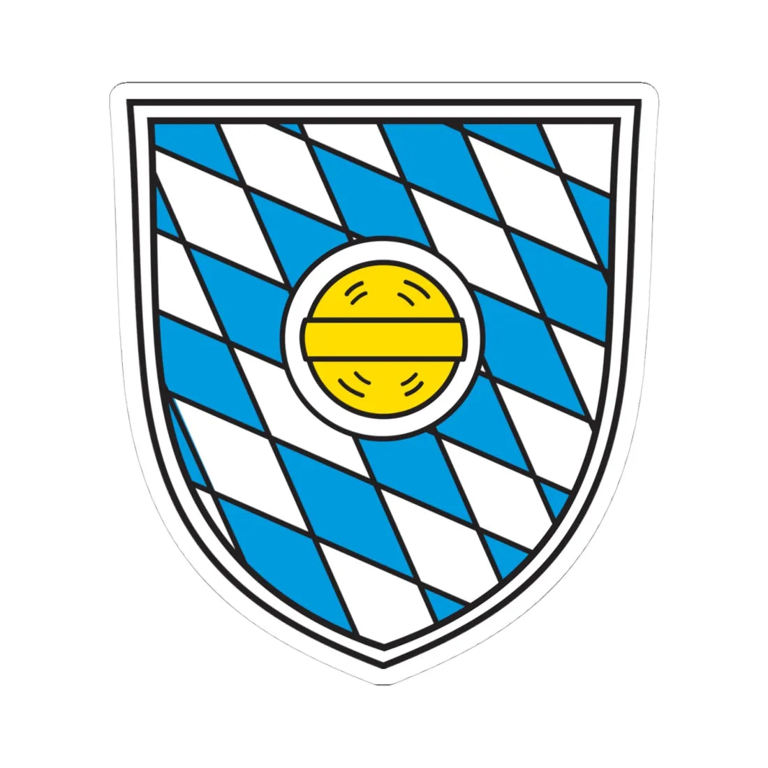 Wappen Grossaitingen (Germany) (Coat of Arms) STICKER Vinyl Kiss-Cut Decal 4 Inch White - The Sticker Space