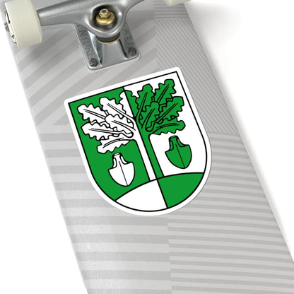 Wappen Grosspoesna (Germany) (Coat of Arms) STICKER Vinyl Kiss-Cut Decal - The Sticker Space