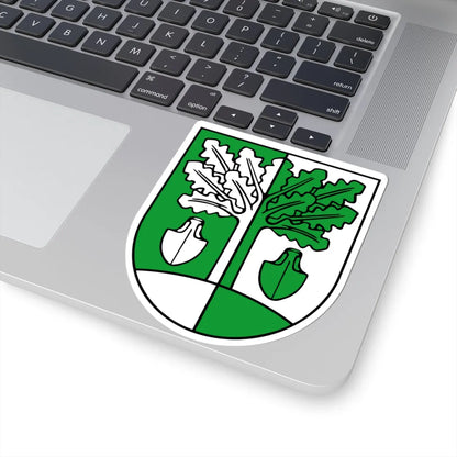 Wappen Grosspoesna (Germany) (Coat of Arms) STICKER Vinyl Kiss-Cut Decal - The Sticker Space