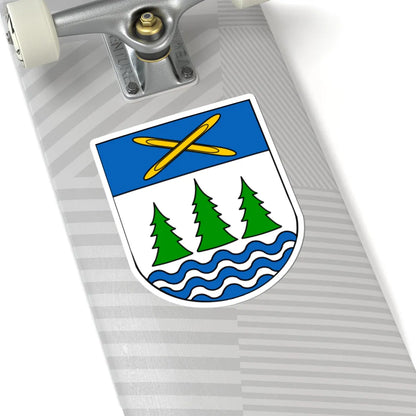 Wappen Gruenbach (Germany) (Coat of Arms) STICKER Vinyl Kiss-Cut Decal - The Sticker Space