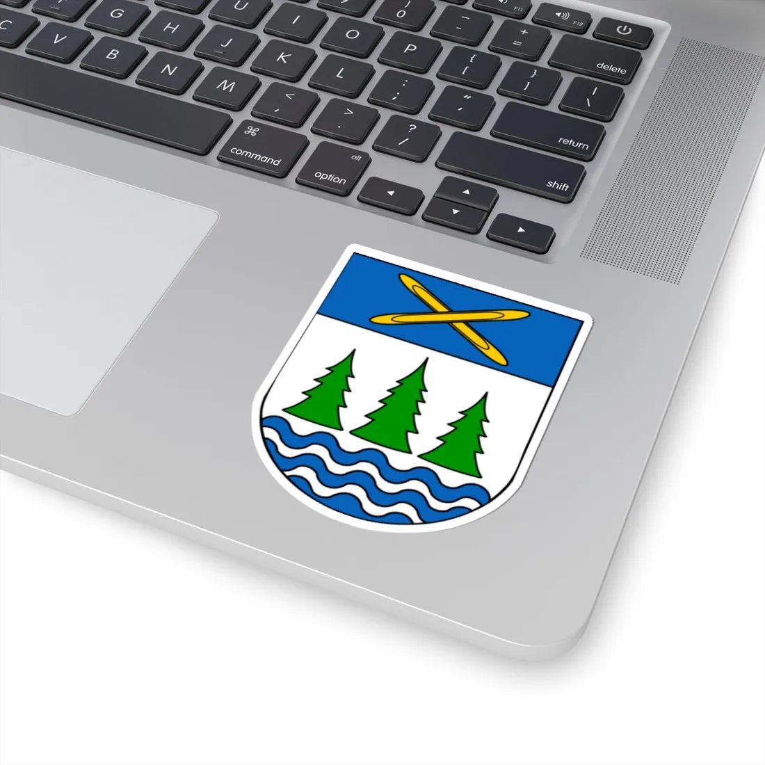 Wappen Gruenbach (Germany) (Coat of Arms) STICKER Vinyl Kiss-Cut Decal - The Sticker Space