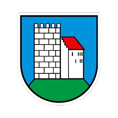 Wappen Habsburg AG (Switzerland) (Coat of Arms) STICKER Vinyl Kiss-Cut Decal 4 Inch White - The Sticker Space