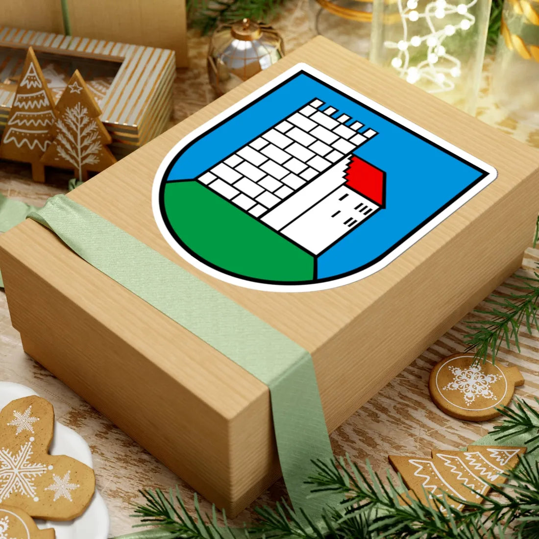 Wappen Habsburg AG (Switzerland) (Coat of Arms) STICKER Vinyl Kiss-Cut Decal - The Sticker Space