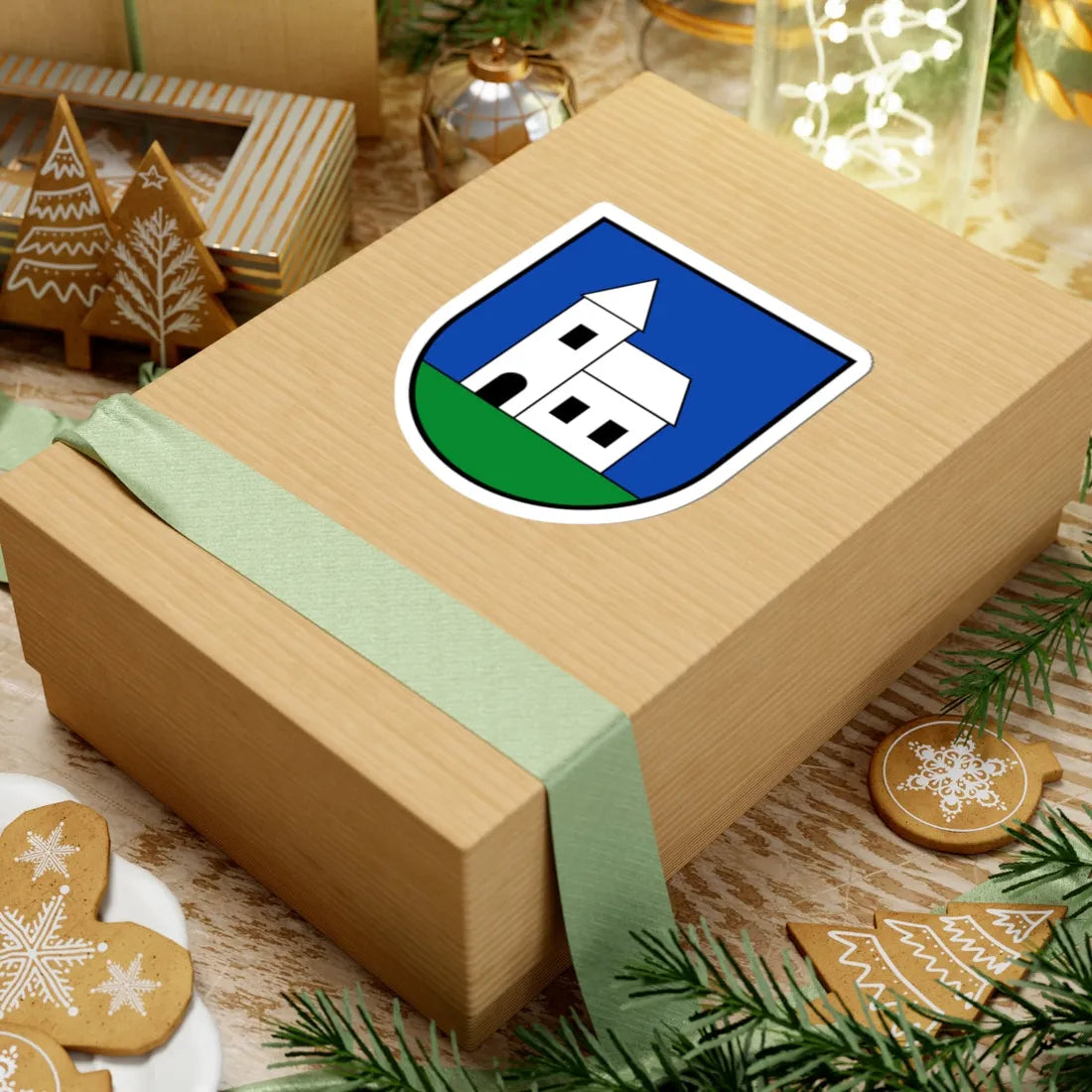 Wappen Halbturn (Austria) (Coat of Arms) STICKER Vinyl Kiss-Cut Decal - The Sticker Space