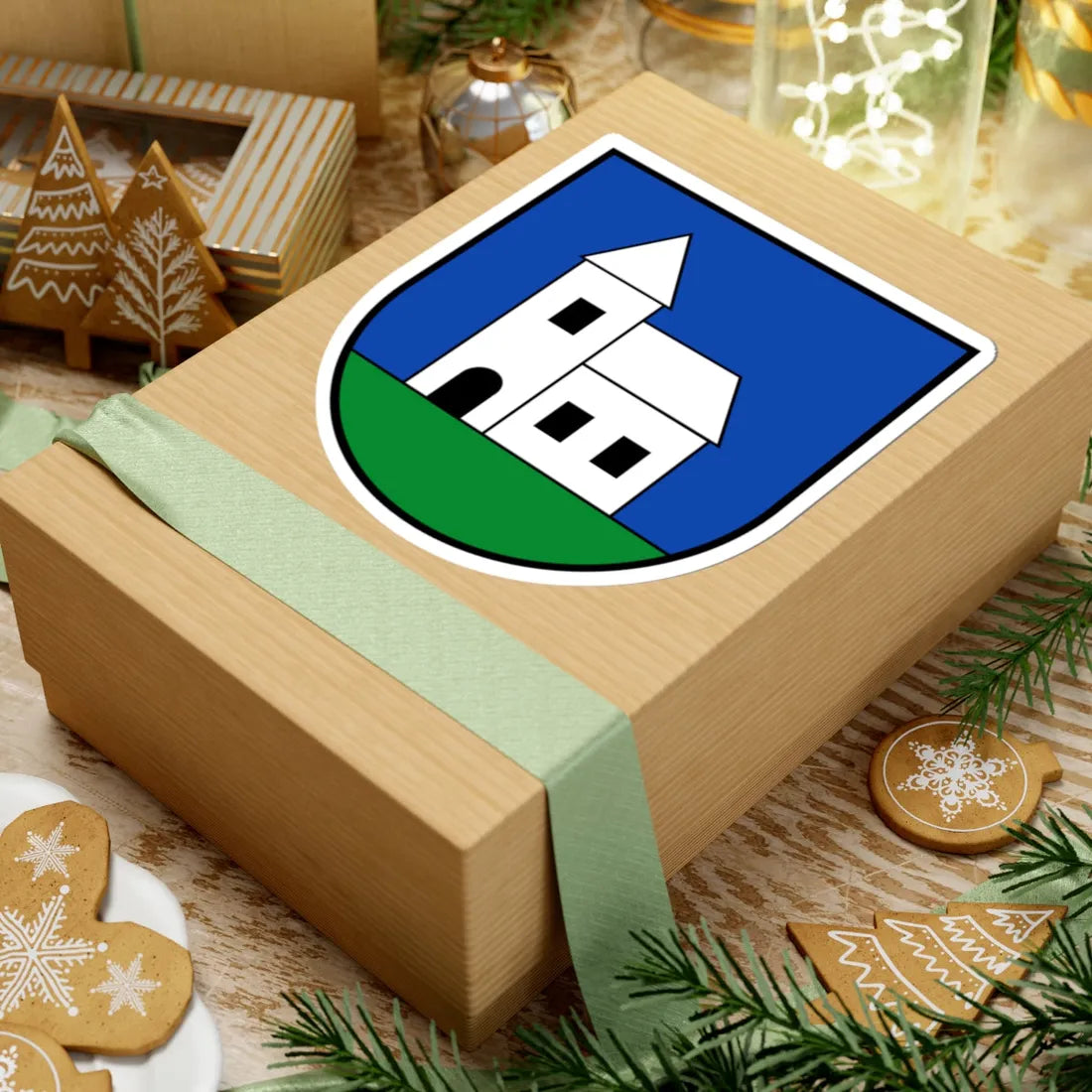 Wappen Halbturn (Austria) (Coat of Arms) STICKER Vinyl Kiss-Cut Decal - The Sticker Space