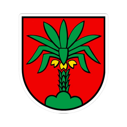 Wappen Hallwil (Switzerland) (Coat of Arms) STICKER Vinyl Kiss-Cut Decal 3 Inch White - The Sticker Space