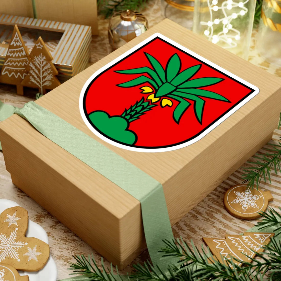 Wappen Hallwil (Switzerland) (Coat of Arms) STICKER Vinyl Kiss-Cut Decal - The Sticker Space