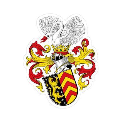 Wappen Hanau (Germany) (Coat of Arms) STICKER Vinyl Kiss-Cut Decal 3 Inch White - The Sticker Space