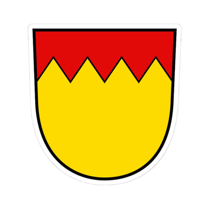 Wappen Harthausen auf der Scher (Germany) (Coat of Arms) STICKER Vinyl Kiss-Cut Decal 4 Inch White - The Sticker Space