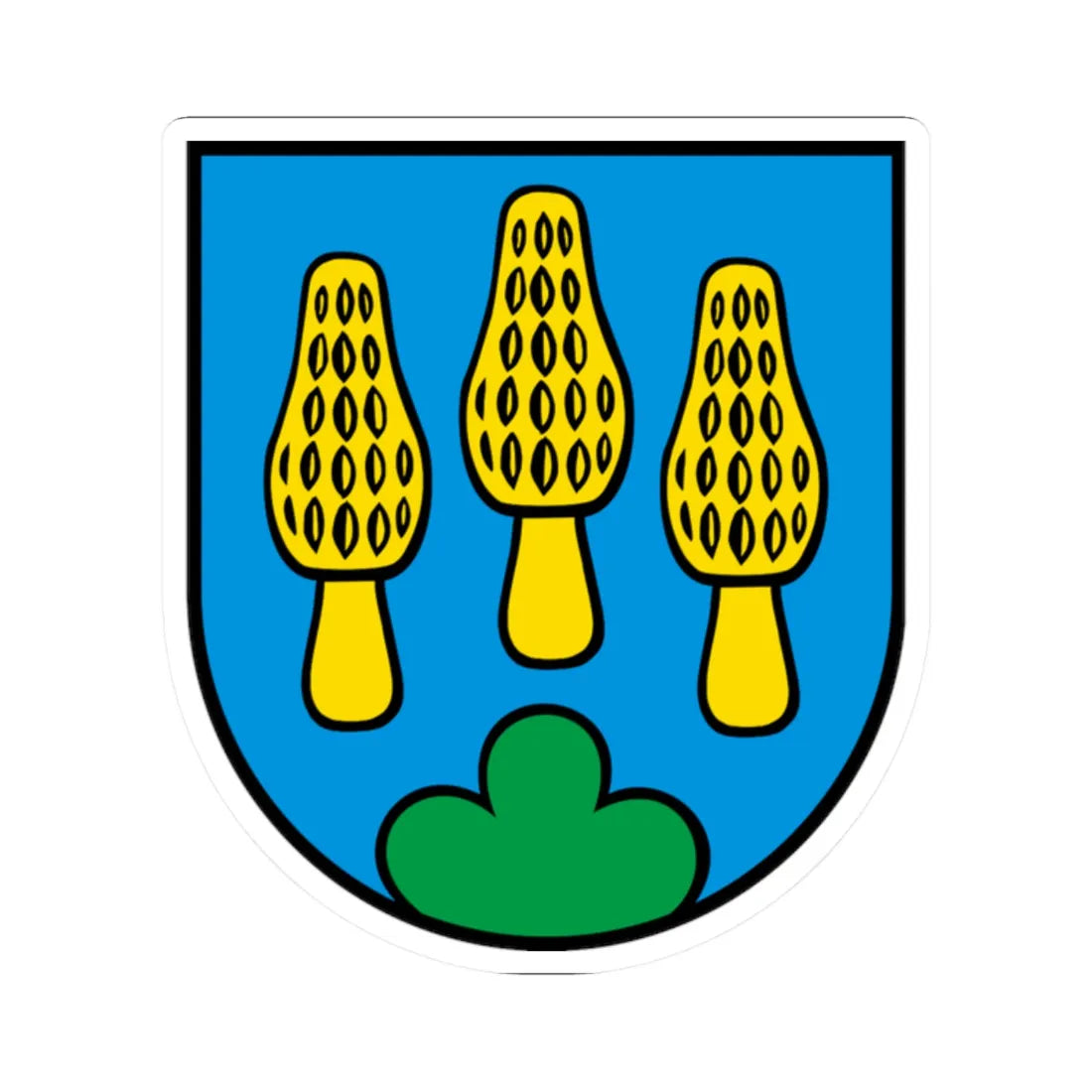 Wappen Hellikon AG (Switzerland) (Coat of Arms) STICKER Vinyl Kiss-Cut Decal 2 Inch White - The Sticker Space