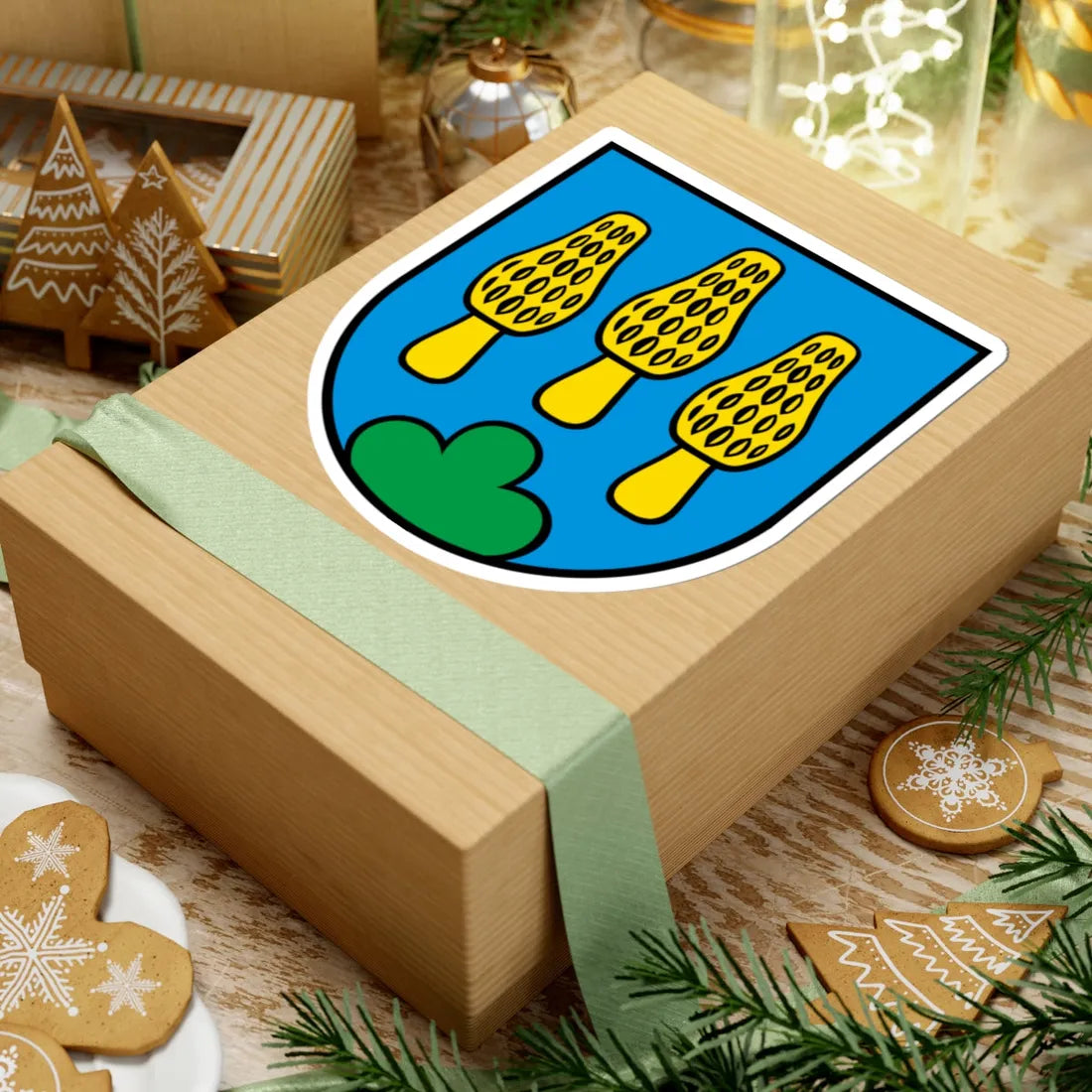 Wappen Hellikon AG (Switzerland) (Coat of Arms) STICKER Vinyl Kiss-Cut Decal - The Sticker Space