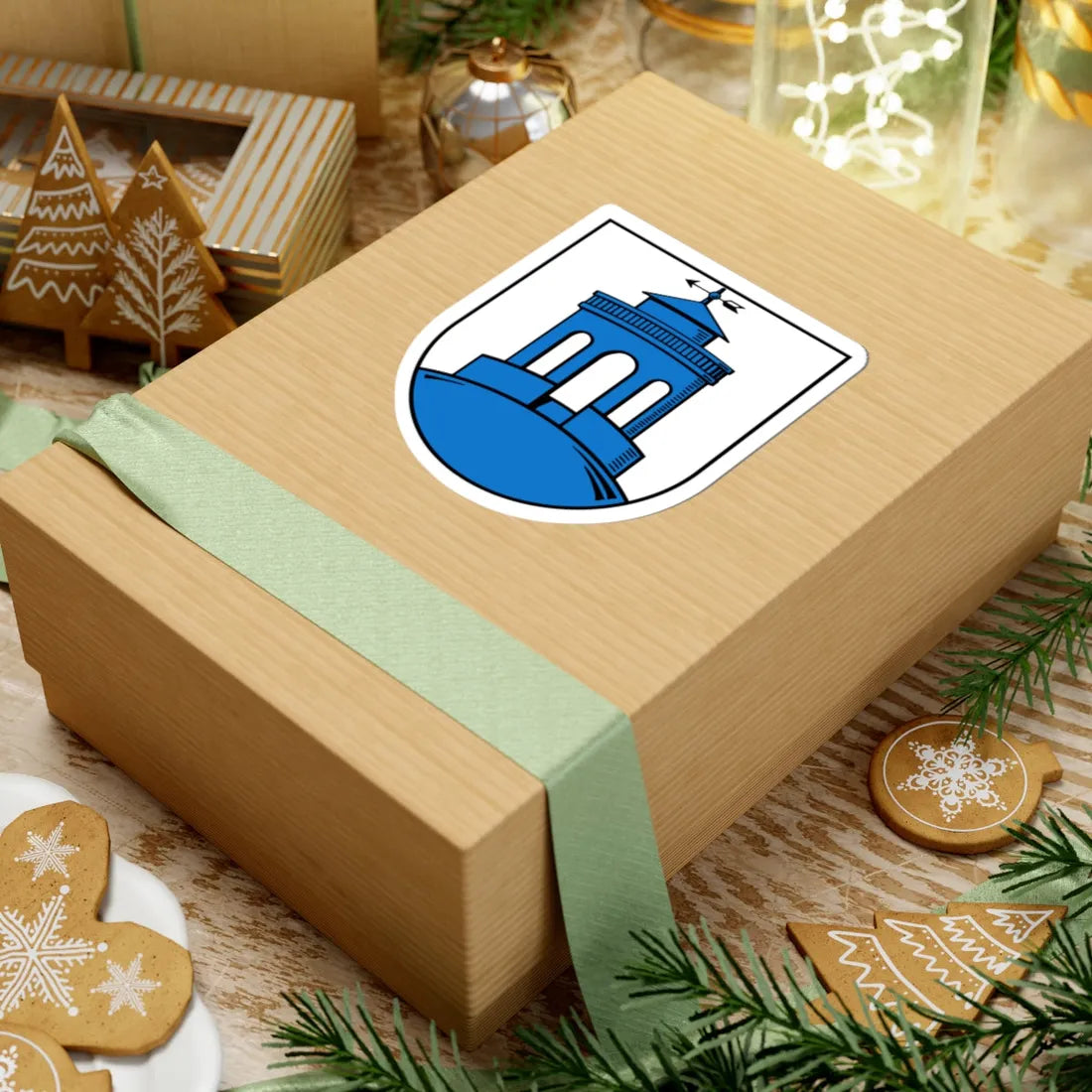 Wappen Herrnhut (Germany) (Coat of Arms) STICKER Vinyl Kiss-Cut Decal - The Sticker Space