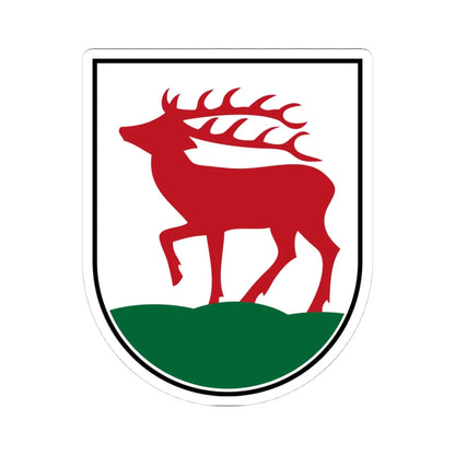 Wappen Herzberg Elster (Germany) (Coat of Arms) STICKER Vinyl Kiss-Cut Decal 4 Inch White - The Sticker Space