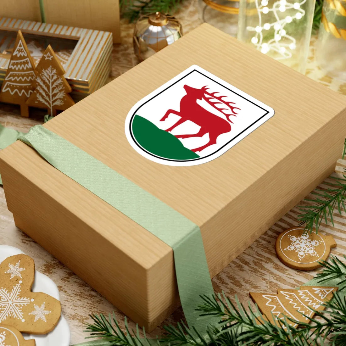 Wappen Herzberg Elster (Germany) (Coat of Arms) STICKER Vinyl Kiss-Cut Decal - The Sticker Space