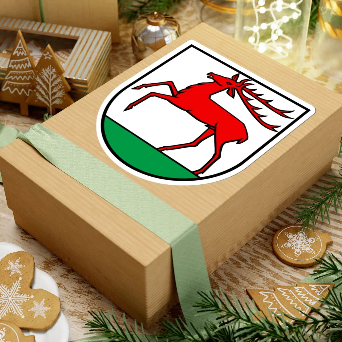 Wappen Hirschthal AG (Switzerland) (Coat of Arms) STICKER Vinyl Kiss-Cut Decal - The Sticker Space