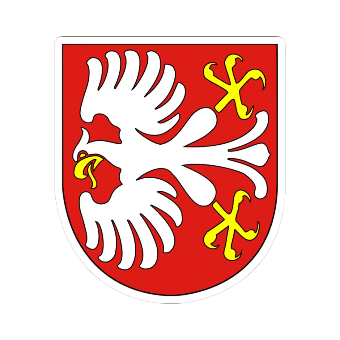 Wappen Hölstein (Switzerland) (Coat of Arms) STICKER Vinyl Kiss-Cut Decal 3 Inch White - The Sticker Space