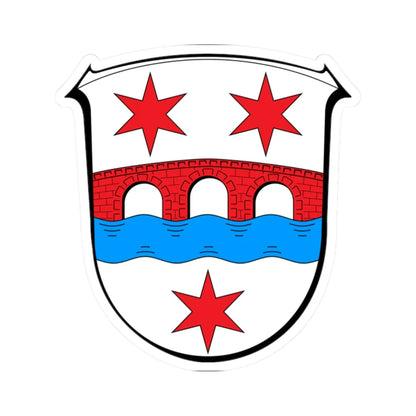 Wappen Hoechst im Odenwald (Germany) (Coat of Arms) STICKER Vinyl Kiss-Cut Decal 2 Inch White - The Sticker Space