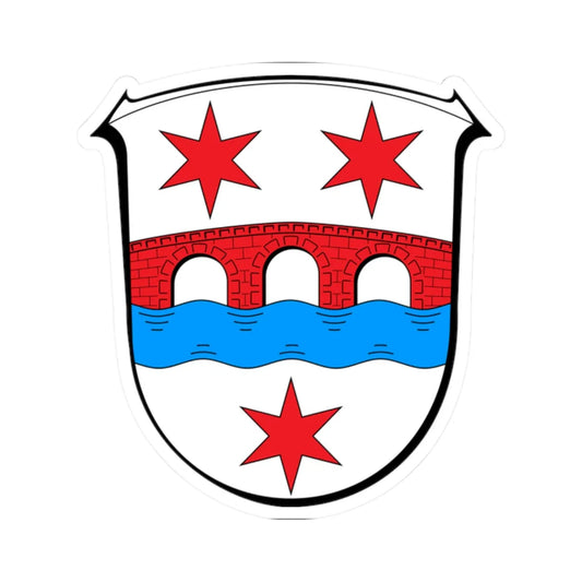 Wappen Hoechst im Odenwald (Germany) (Coat of Arms) STICKER Vinyl Kiss-Cut Decal 2 Inch White - The Sticker Space
