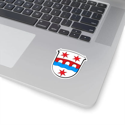 Wappen Hoechst im Odenwald (Germany) (Coat of Arms) STICKER Vinyl Kiss-Cut Decal - The Sticker Space