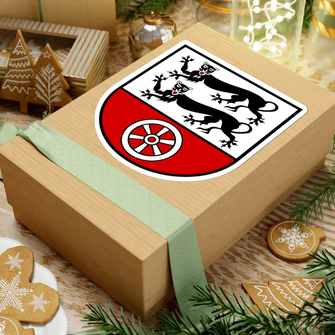 Wappen Hohenlohekreis (Germany) (Coat of Arms) STICKER Vinyl Kiss-Cut Decal - The Sticker Space