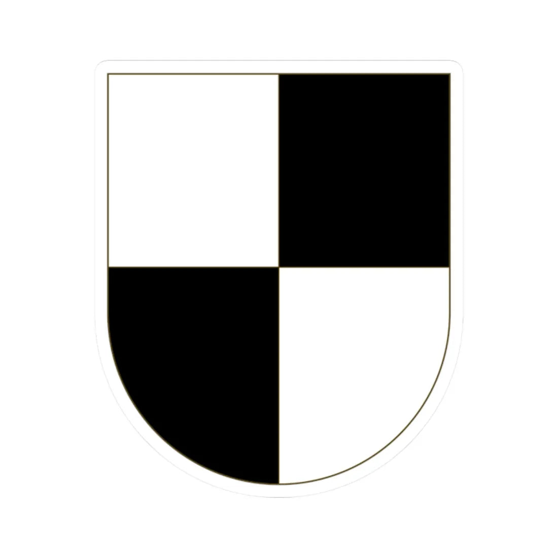 Wappen Hohenzollern 2 (Denmark) (Coat of Arms) STICKER Vinyl Kiss-Cut Decal 2 Inch White - The Sticker Space