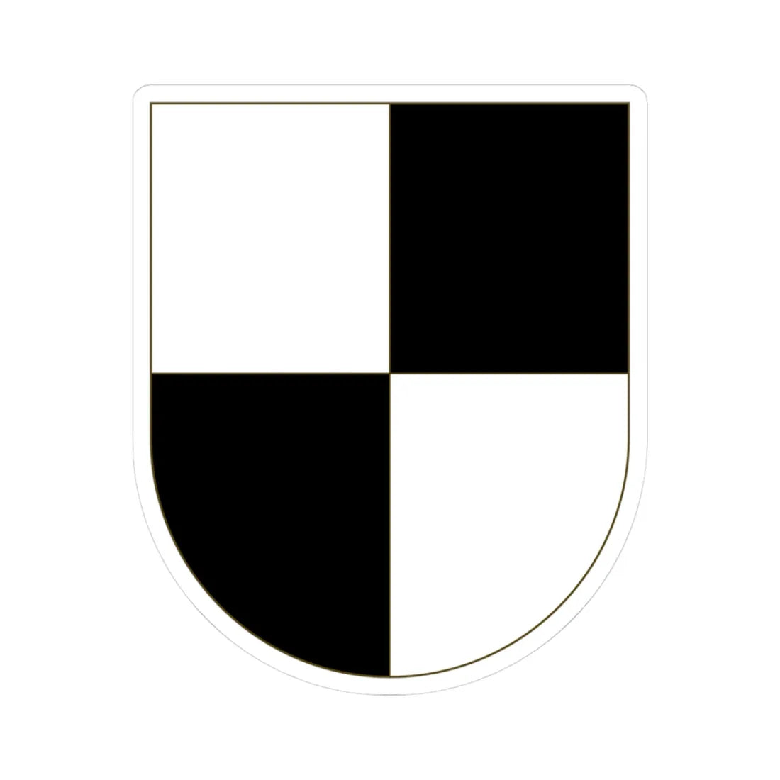 Wappen Hohenzollern 2 (Denmark) (Coat of Arms) STICKER Vinyl Kiss-Cut Decal 3 Inch White - The Sticker Space