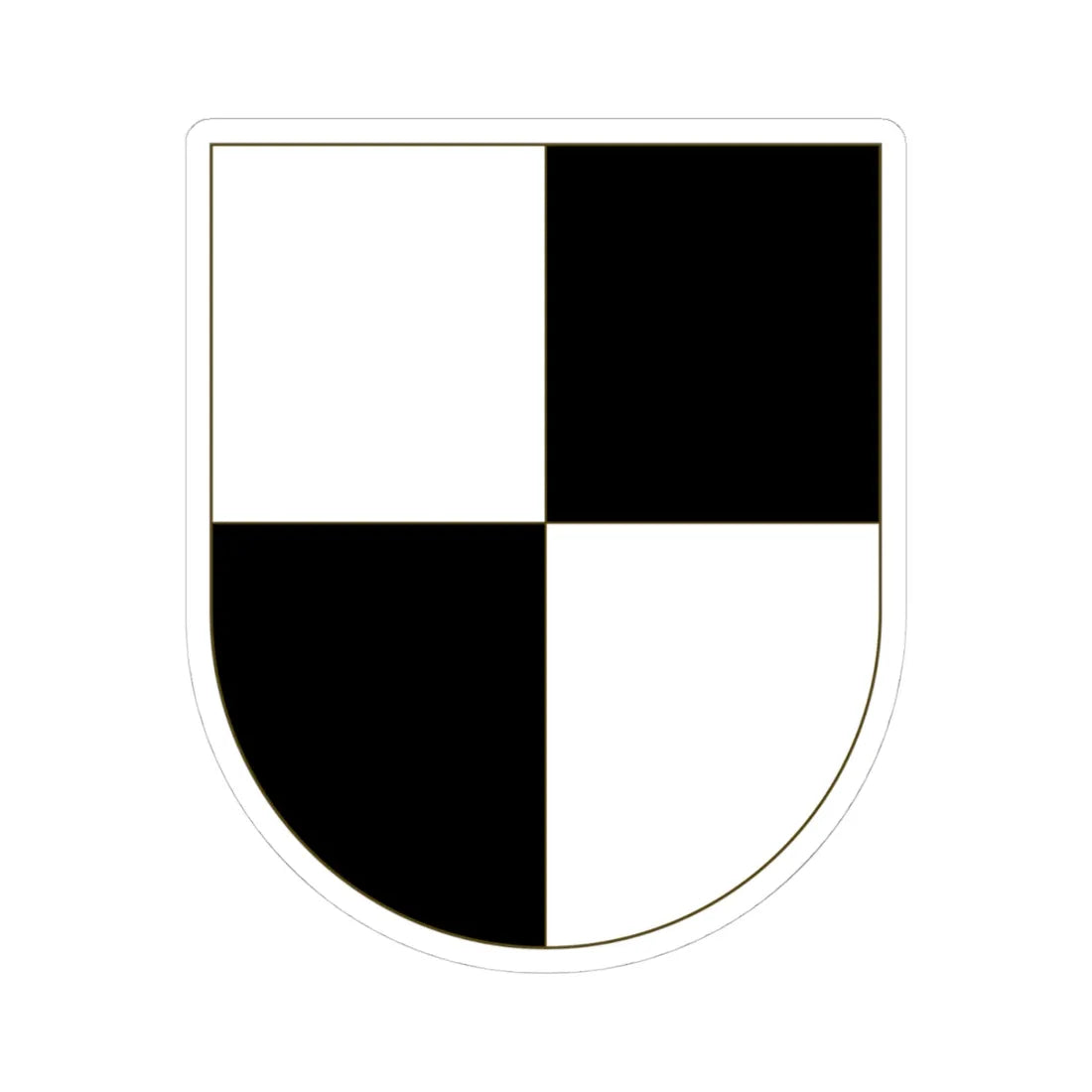 Wappen Hohenzollern 2 (Denmark) (Coat of Arms) STICKER Vinyl Kiss-Cut Decal 4 Inch White - The Sticker Space