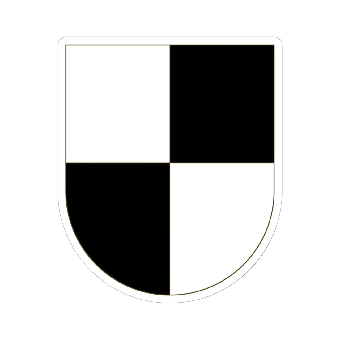 Wappen Hohenzollern 2 (Denmark) (Coat of Arms) STICKER Vinyl Kiss-Cut Decal 6 Inch White - The Sticker Space