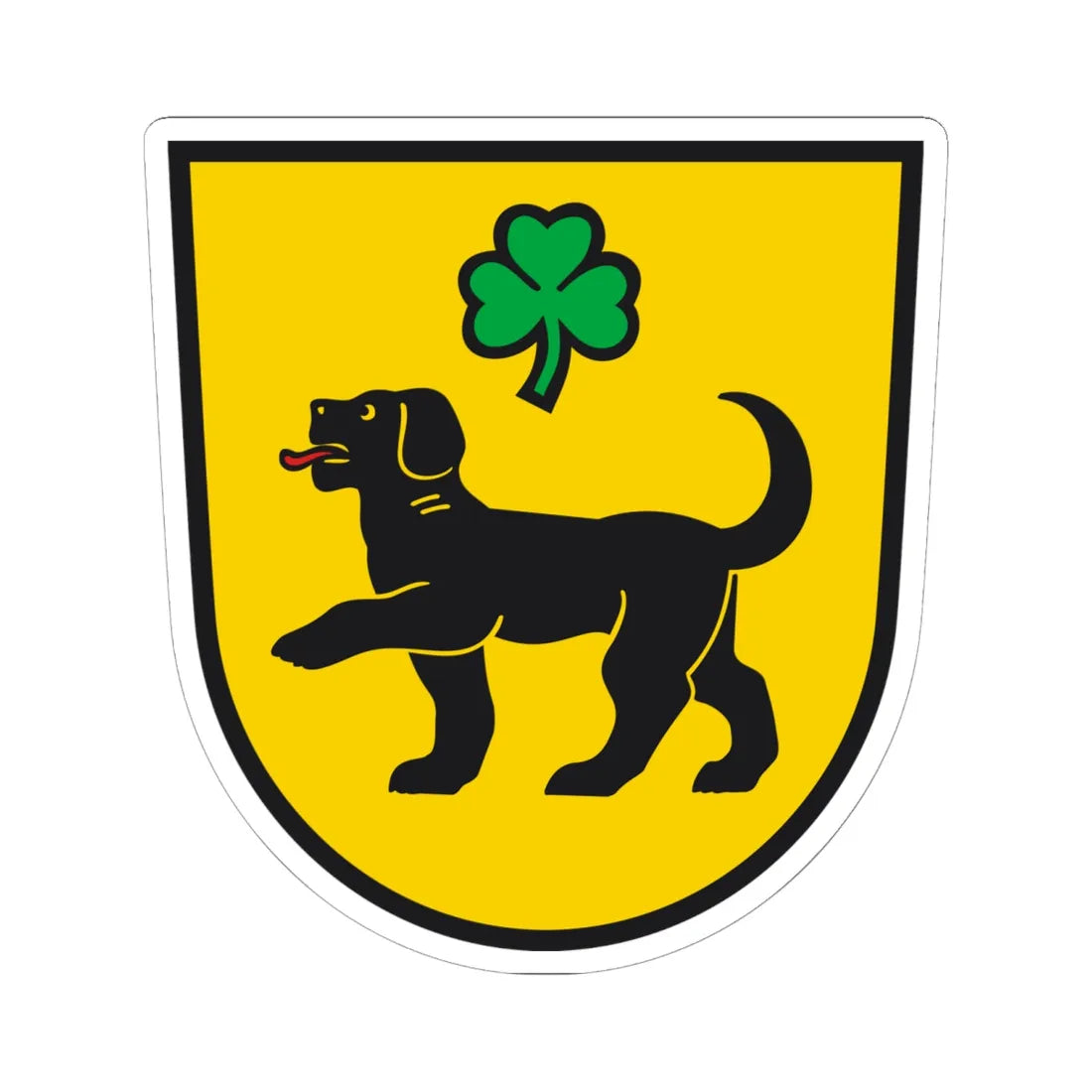 Wappen Hohnstein (Germany) (Coat of Arms) STICKER Vinyl Kiss-Cut Decal 6 Inch White - The Sticker Space