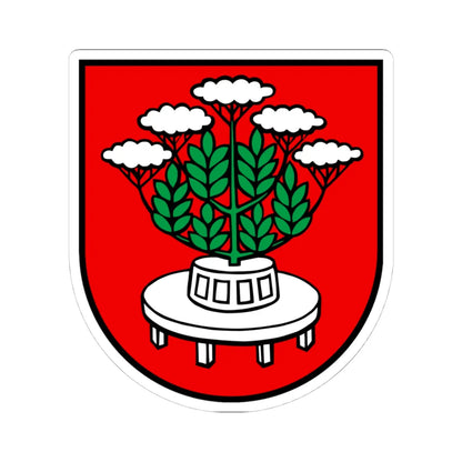 Wappen Holderbank (Switzerland) (Coat of Arms) STICKER Vinyl Kiss-Cut Decal 4 Inch White - The Sticker Space