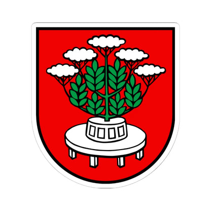Wappen Holderbank (Switzerland) (Coat of Arms) STICKER Vinyl Kiss-Cut Decal 6 Inch White - The Sticker Space