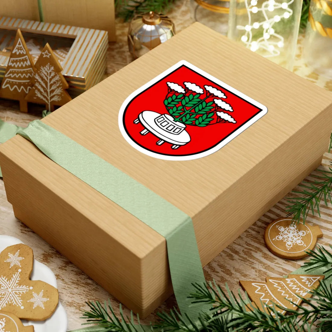 Wappen Holderbank (Switzerland) (Coat of Arms) STICKER Vinyl Kiss-Cut Decal - The Sticker Space