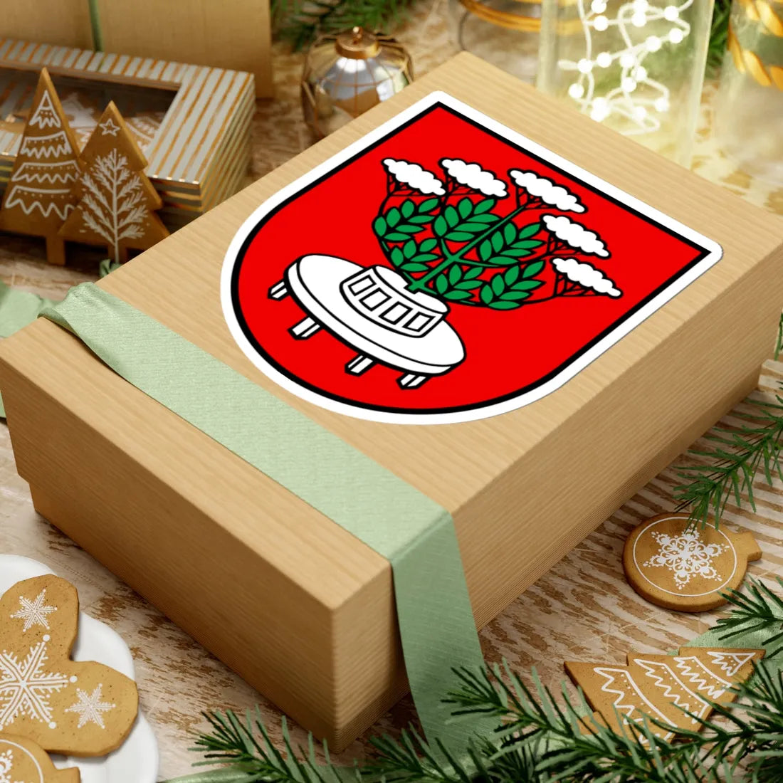 Wappen Holderbank (Switzerland) (Coat of Arms) STICKER Vinyl Kiss-Cut Decal - The Sticker Space