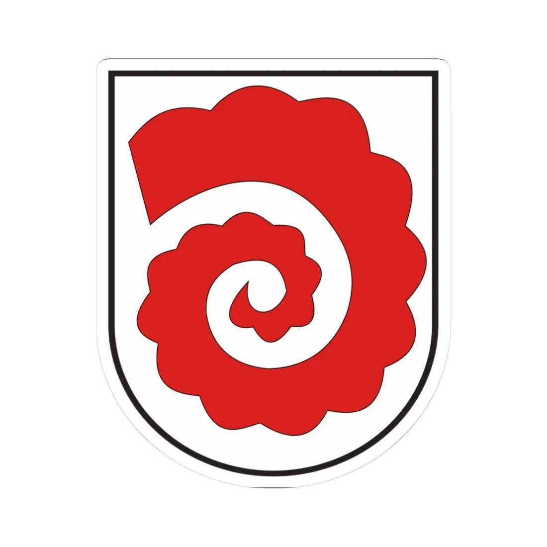 Wappen Horn (Switzerland) (Coat of Arms) STICKER Vinyl Kiss-Cut Decal 3 Inch White - The Sticker Space